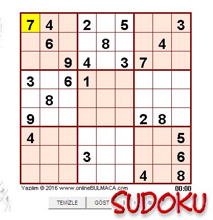 Sudoku çöz